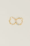 Twisted Sisters Plated Alloy Hoop Earrings