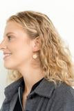 Zoey Earrings Clear and Rust